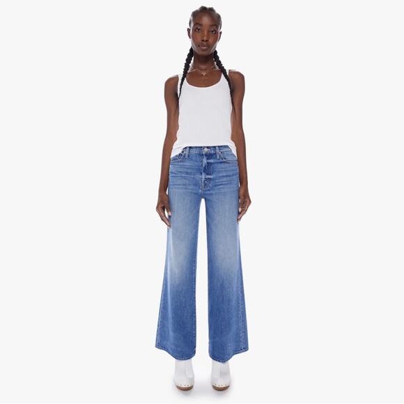 NWT Mother Superior The Tomcat Roller Jeans in Pretty is as Pretty Does Size 25